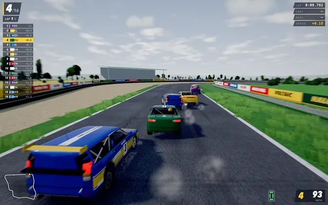 Epic Racing: screenshot of a free AI-generated racing game